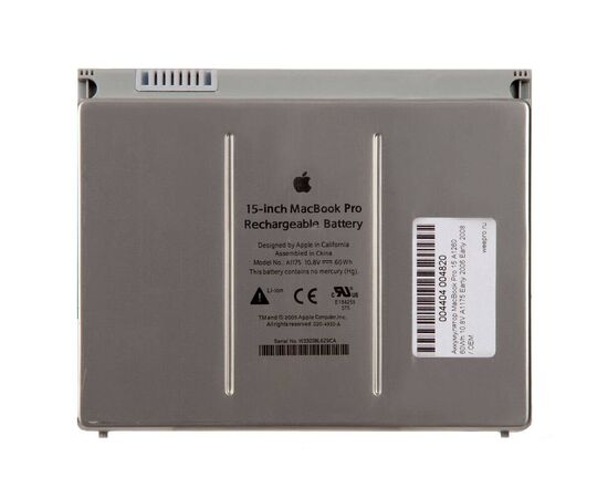 Аккумулятор MacBook Pro 15 A1260 60Wh 10.8V A1175 Early 2006 Early 2008 652-0951 661-4600 661-4262 020-4930-A 661-3864 661-4185 / OEM, изображение 2