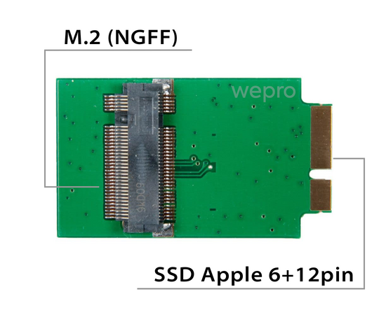 Переходник для SSD M.2 SATA на MacBook Air 2010 2011 / NFHK N-2011N