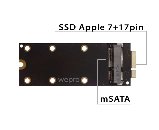 Переходник для SSD mSATA на MacBook Pro / iMac 2012 / NFHK N-2012MB