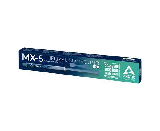 Термопаста Arctic MX-5 Thermal Compound ACTCP00044A со шпателем для нанесения / 2г., изображение 2