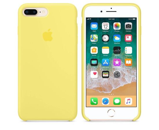 Чехол iPhone 7 Plus / 8 Plus Silicone Case / Lemonade (MRFY2) лимонный, изображение 3