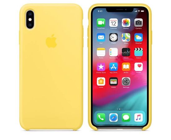 Чехол iPhone X / XS Silicone Case / Lemonade (MRG32) лимонный, изображение 2