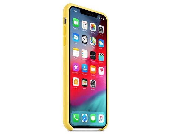 Чехол iPhone X / XS Silicone Case / Lemonade (MRG32) лимонный, изображение 3