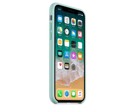 Чехол iPhone X / XS Silicone Case / Marine Green (MRRE2) морской, изображение 3