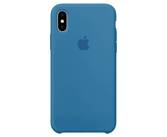 Чехол iPhone X / XS Silicone Case / Denim Blue (MRG22) синий
