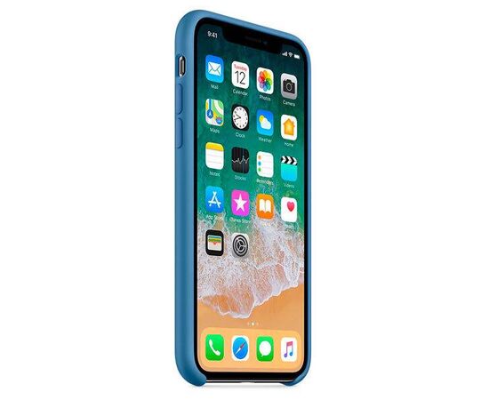 Чехол iPhone X / XS Silicone Case / Denim Blue (MRG22) синий, изображение 3