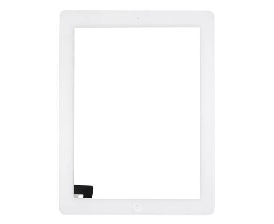 Тачскрин iPad 2 с кнопкой HOME / белый / OEM