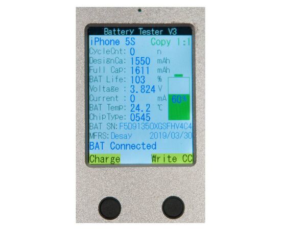 Аккумулятор iPhone 5S повышенной ёмкости 2000 mAh / OEM Chip, изображение 3