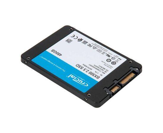 Твердотельный накопитель SSD 2.5 SATA3 480Gb Crucial BX500 CT480BX500SSD1, изображение 2