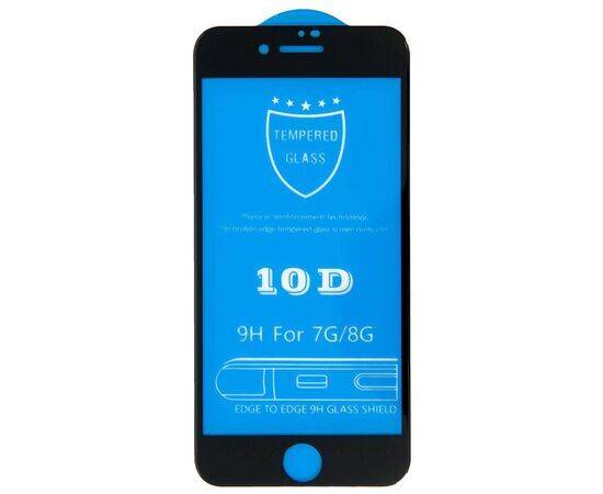Защитное 10D стекло 9H iPhone 7 / 8 / черный