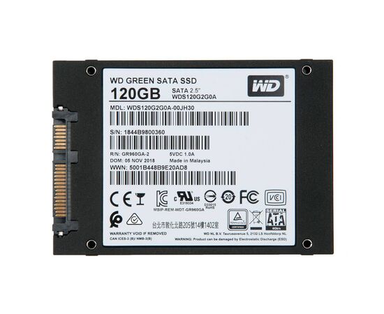 Твердотельный накопитель SSD 2.5 SATA3 120Gb Western Digital Green WDS120G2G0A, изображение 2
