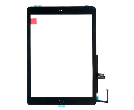 Тачскрин iPad 6 (2018) с кнопкой HOME / черный / OEM, Цвет: Черный, Комплект: кнопка HOME