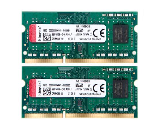Оперативная память SO-DIMM DDR3 Kingston 8Gb kit 2x4Gb 1333MHz KVR13S9S8K2/8