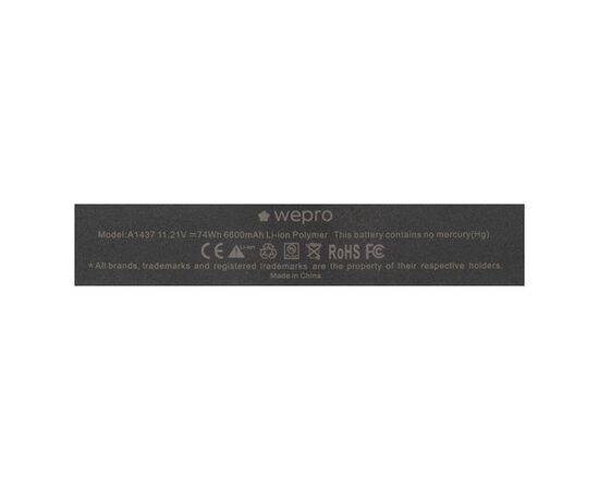 Аккумулятор WEPRO MacBook Pro 13 Retina A1425 / 6600mAh A1437 стандартной ёмкости, изображение 4