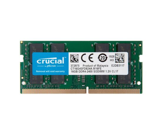 Оперативная память SO-DIMM DDR4 Crucial 16Gb PC4-19200 - 2400MHz CT16G4SFD824A