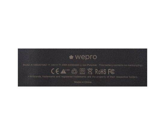 Аккумулятор WEPRO MacBook Pro 13 Retina A1502 / 6400mAh A1493 A1582 стандартной ёмкости, изображение 2