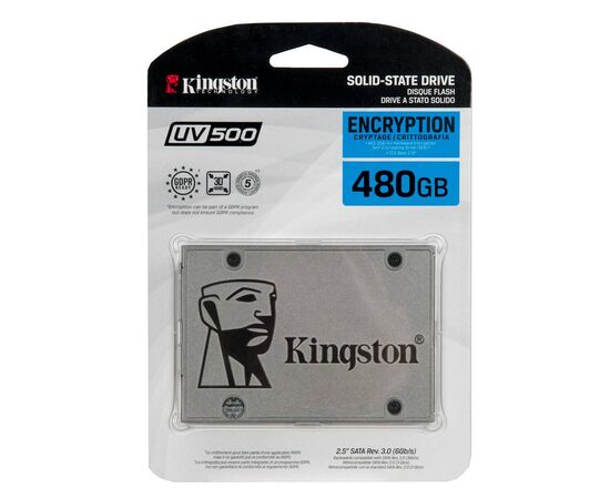 Твердотельный накопитель SSD 2.5 SATA3 480Gb Kingston UV500 SUV500/480G