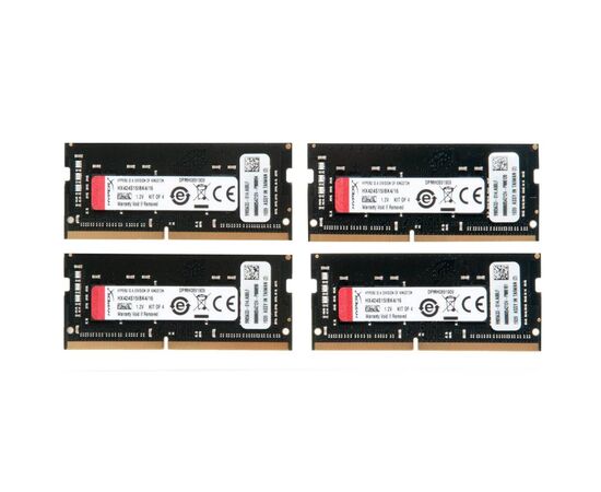 Оперативная память SO-DIMM DDR4 Kingston HyperX Impact 16Gb Kit 4x4Gb PC4-19200 - 2400MHz HX424S15IBK4/16, изображение 2