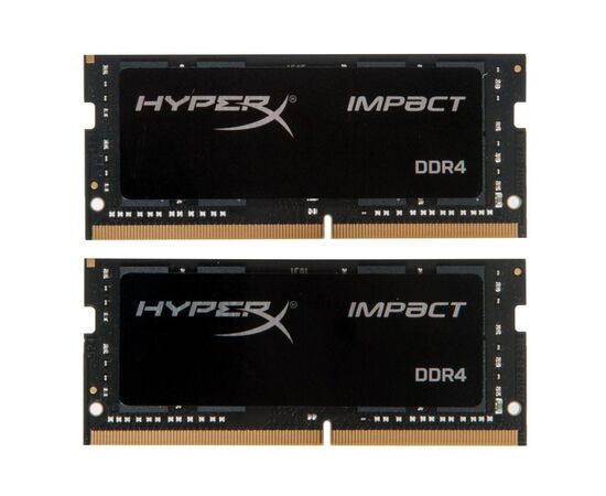 Оперативная память SO-DIMM DDR4 Kingston HyperX Impact 32Gb Kit 2x16Gb PC4-19200 - 2400MHz HX424S14IBK2/32