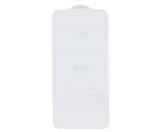 Защитное стекло Tempered Glass 9H Premium 5D iPhone 6 / 6S / белый, изображение 2