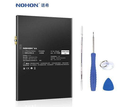 Аккумулятор NOHON iPad 3 / iPad 4 / 11560mAh A1389 + набор для замены, изображение 2