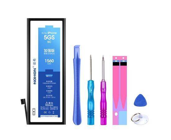 Аккумулятор NOHON iPhone 5S / 1560mAh + набор для замены, изображение 3