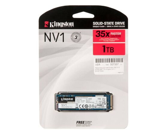 Твердотельный накопитель SSD M.2 NVMe 2280 1Tb Kingston NV1 / SNVS/1000G
