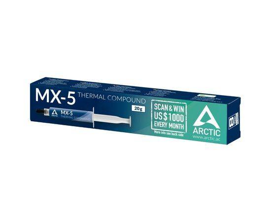 Термопаста Arctic MX-5 Thermal Compound ACTCP00049A / 20г., изображение 2