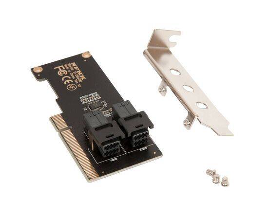 Плата расширения НП на 2 порта SATA/SAS SFF-8643 в разъем PCIe x8 / NFHK N-8643B, изображение 3