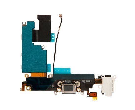 Шлейф зарядки нижний с аудио iPhone 6 Plus белый / 821-2220 / orig, изображение 2
