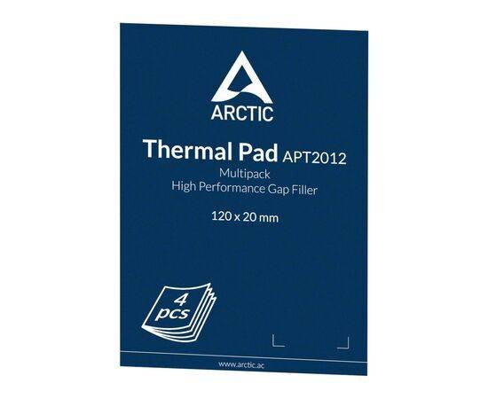 Термопрокладка Arctic Thermal Pad Basic ACTPD00024A 4 штуки в комплекте (120x20x1мм, 1.2 Вт / мК), изображение 2