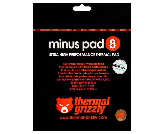 Термопрокладка Thermal Grizzly Minus Pad 8 TG-MP8-30-30-15-1R (30x30x1.5мм, 8 Вт / мК)