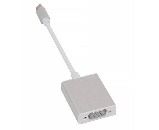 Адаптер - переходник USB-C ↔ VGA / серебристый