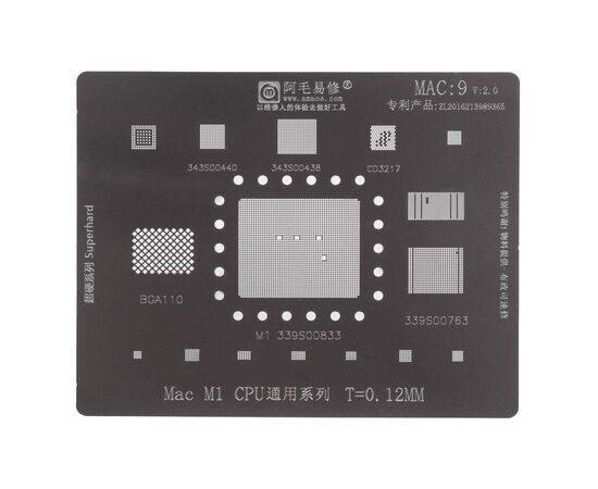 Трафарет Amaoe MAC:9 Mac M1 CPU / T 0.12mm
