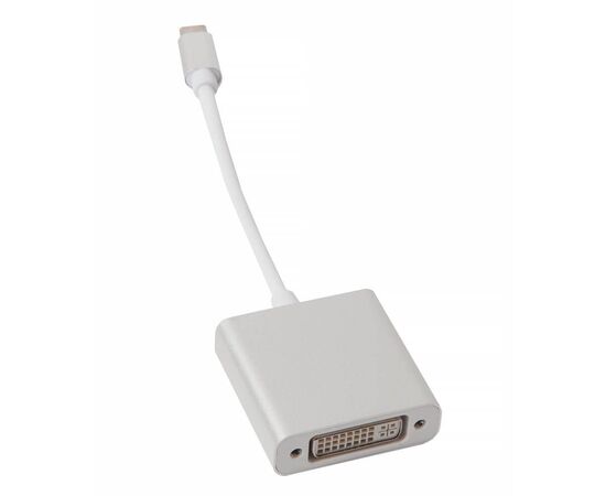 Адаптер - переходник USB-C ↔ DVI / серебристый
