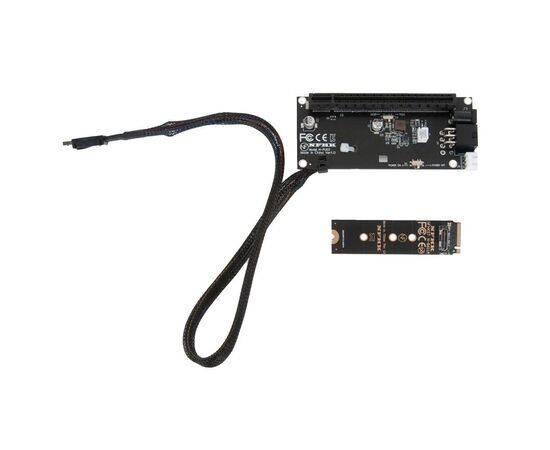 Переходник для SFF-8612 Oculink в M.2 NVMe eGPU + плата с доп питанием и разъемом PCIe x16 и SFF-8611 + кабель данных / NFHK N-8611A N-PU03