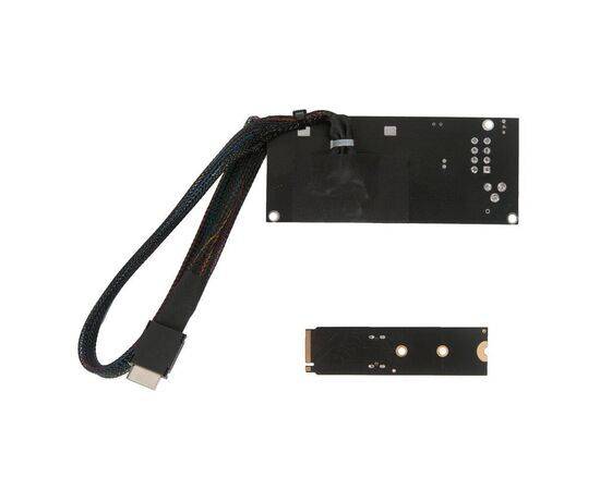 Переходник для SFF-8612 Oculink в M.2 NVMe eGPU + плата с доп питанием и разъемом PCIe x16 и SFF-8611 + кабель данных / NFHK N-8611Y-A N-PU03, изображение 2