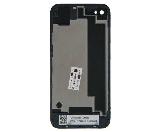 Заднее стекло iPhone 4S черный, изображение 2