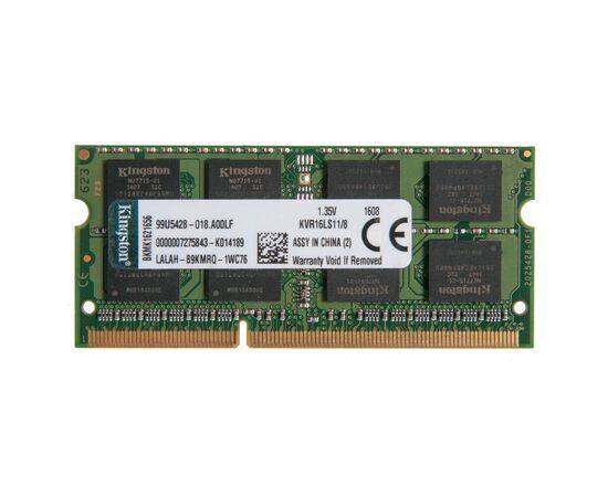 Оперативная память SO-DIMM DDR3L Kingston 8Gb PC-12800 - 1600MHz KVR16LS11/8