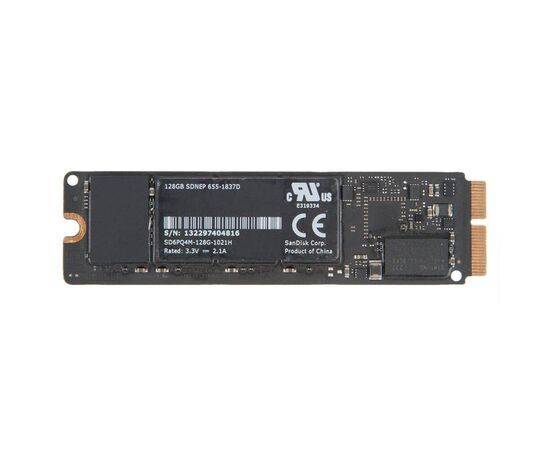 Твердотельный накопитель SSD 128Gb SanDisk SD6PQ4M-128G-1021H MacBook Air 11 13 A1465 A1466 MacBook Pro 13 15 Retina A1398 A1502 Late 2013 Early 2014 Mid 2014 655-1837D, изображение 2