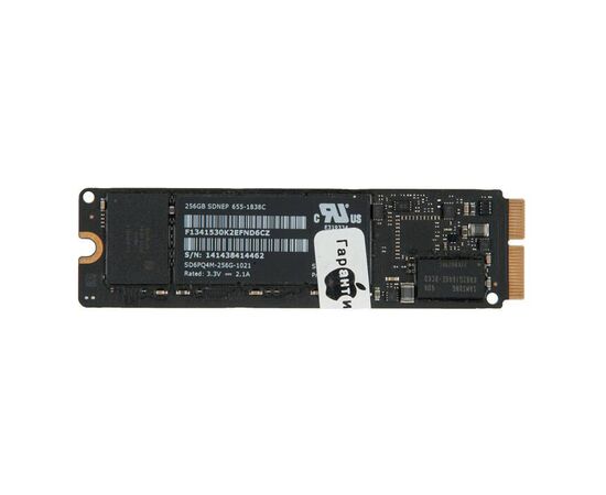 Твердотельный накопитель SSD 256Gb SanDisk SD6PQ4M-256G-1021H MacBook Air 11 13 A1465 A1466 MacBook Pro 13 15 Retina A1398 A1502 Late 2013 Ealry 2014 Mid 2014 655-1838C 655-1838D Б/У