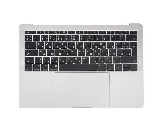 Топкейс с клавиатурой RUS РСТ трекпадом и АКБ A1713 MacBook Pro 13 Retina A1708 Late 2016 Silver 661-07947 / AASP