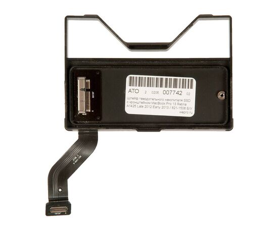 Шлейф твердотельного накопителя SSD с кронштейном MacBook Pro 13 Retina A1425 Late 2012 Early 2013 / 821-1506 Б/У