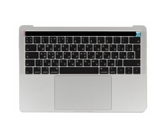 Топкейс с клавиатурой RUS РСТ трекпадом и АКБ A1964 MacBook Pro 13 Retina TB A1989 Silver 661-13160 / AASP