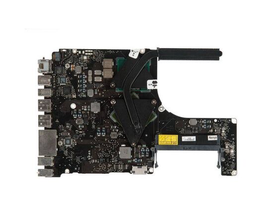 Материнская плата MacBook Pro 15 A1286 Core 2 Duo 2.53GHz с радиатором охлаждения Mid 2009 661-5222 820-2533-B - ремонт цепи питания