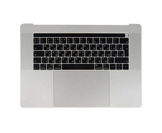 Топкейс с клавиатурой RUS РСТ и трекпадом MacBook Pro 15 Retina A1990 Mid 2018 Mid 2019 Silver / Б/У