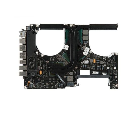 Материнская плата MacBook Pro 15 A1286 Core 2 Duo 2.4Ghz Late 2008 с радиатором охлаждения 661-5098 661-4834 820-2330-A - ремонт цепи питания