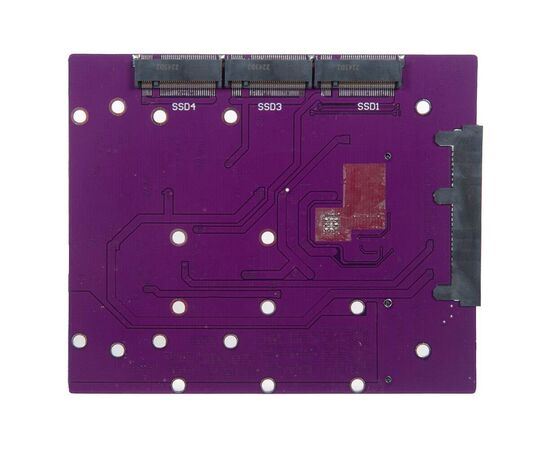 Переходник на 5 портов SSD M.2 SATA в разъем SATA3 / NFHK N-575N, изображение 3