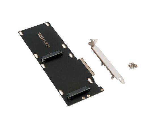Плата расширения на 2 порта U.2 SFF-8639 на разъем PCIe x8 / NFHK N-8639F, изображение 2