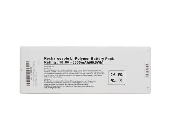 Аккумулятор MacBook 13 A1181 Белый White, 55Wh 10.8V A1185 Mid 2006 - Mid 2009 020-5071-B 661-3958 661-4571 661-5070 661-4703 652-0949 661-4254 / AA, изображение 2